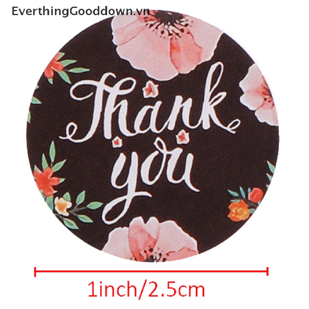 Cuộn 500 Miếng Dán Trang Trí Sổ Tay Chữ Thank You