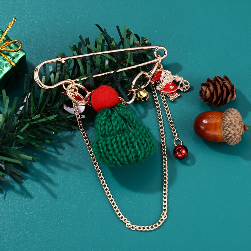 Huy Hiệu Cài Áo Hình Nón Giáng Sinh Ngộ Nghĩnh