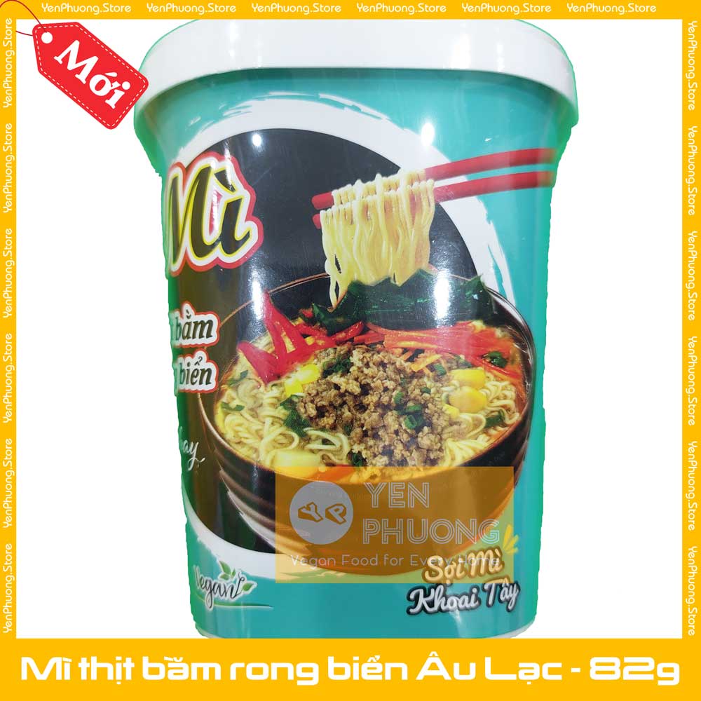 Combo 2 ly Mì thịt bằm rong biển chay Âu Lạc hộp 82g