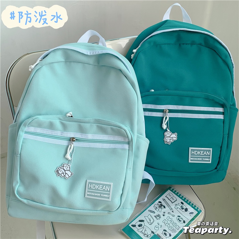 Balo đi học basic trơn đẹp giá rẻ thời trang ulzzang hàn quốc, cặp sách nữ cấp 2, cấp 3 B365