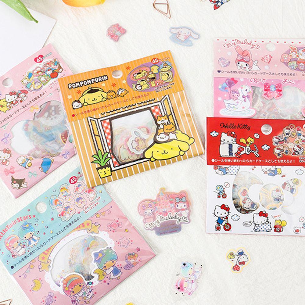 Sticker Dán Trang Trí Hình Mèo Kitty Dễ Thương Bằng PVC
