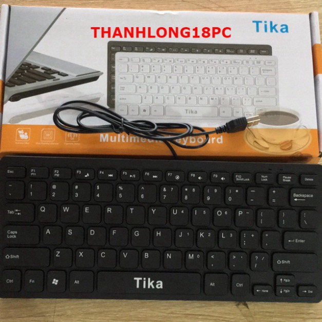 Bàn Phím Máy Tính Mini Tika Có Dây Cổng usb Multimedia Keyboard