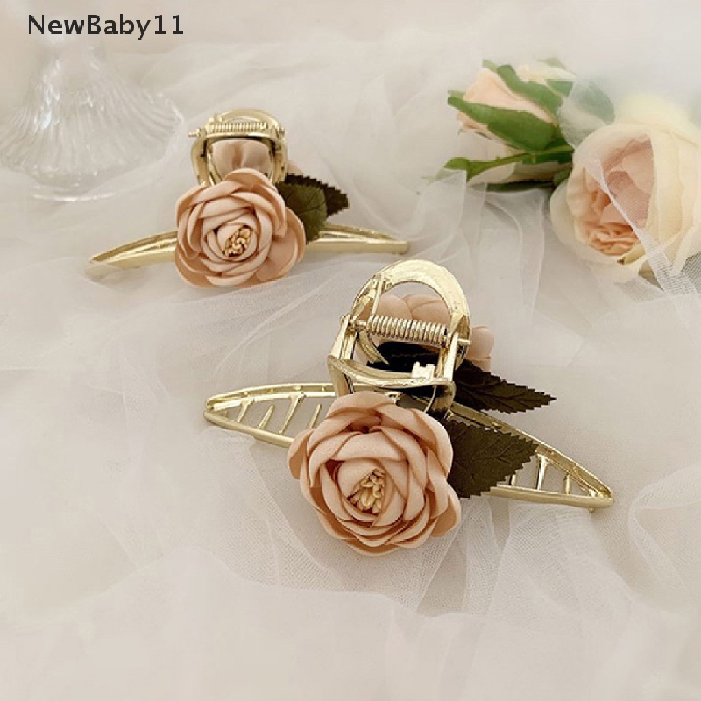Kẹp Tóc Hình Hoa Bằng Kim Loại Phong Cách Hàn Quốc Thời Trang Mùa Hè
