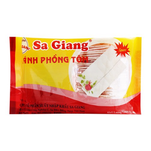 Bánh phồng tôm vuông Sa Giang