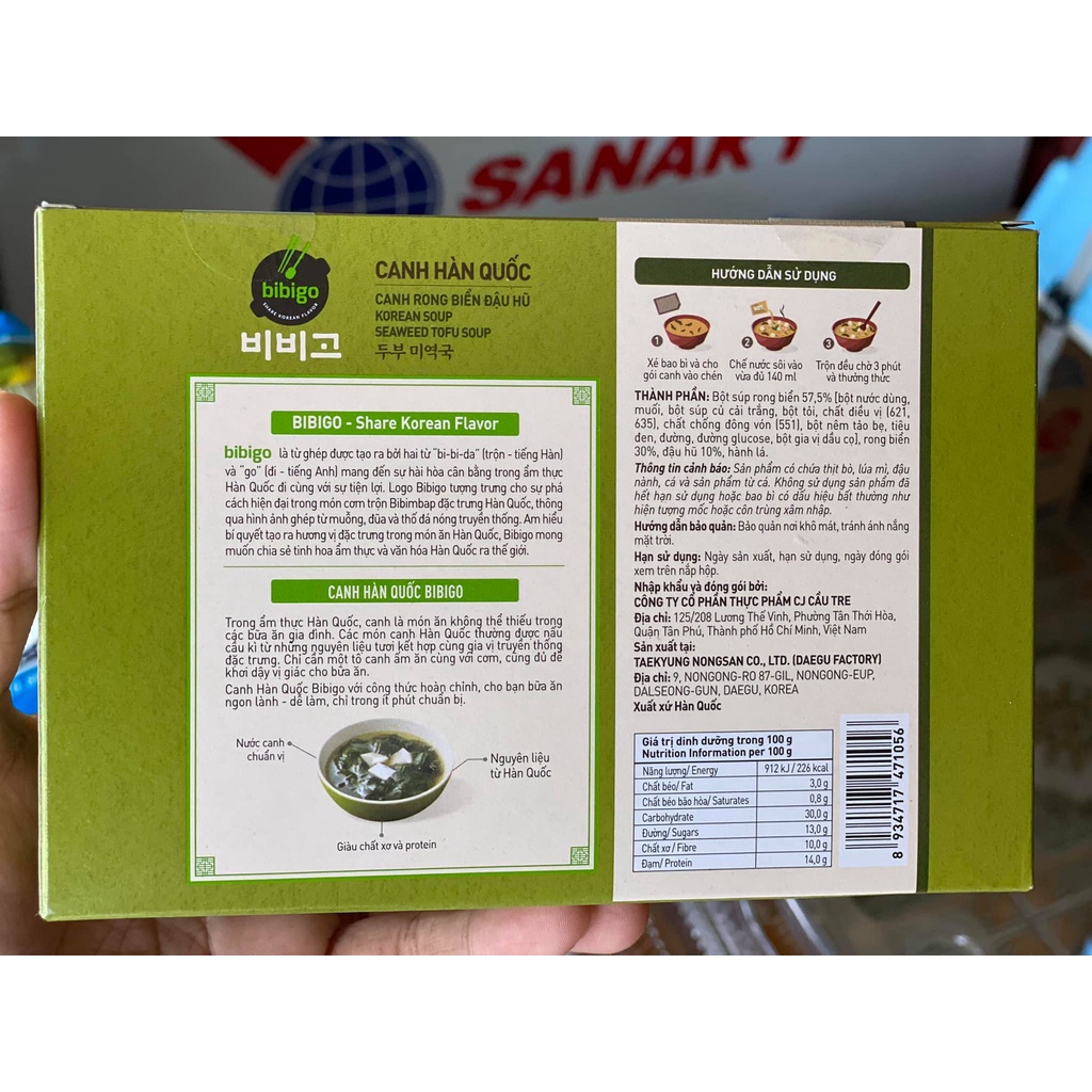 Canh Rong Biển/Canh Tương Đậu Hũ Hàn Quốc CJ Foods Bibigo Hộp 10 Gói (4.3Gx10 gói nhỏ) - Nhập Khẩu Hàn Quốc | BigBuy360 - bigbuy360.vn