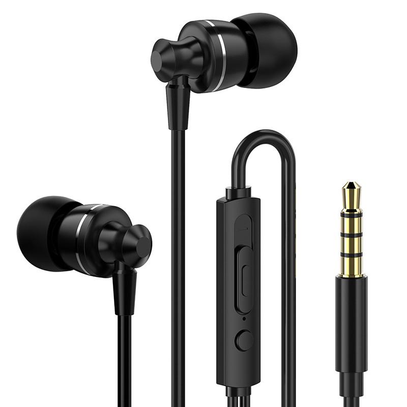 Tai Nghe Nhét Tai Jack 3.5mm Có Dây Âm Thanh Stereo Sống Động Cho Samsung Xiaomi