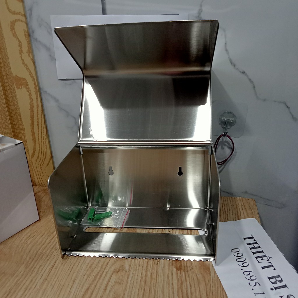 Hộp đựng giấy vệ sinh inox 304 bóng