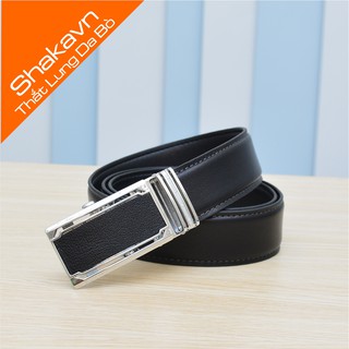 Thắt lưng nam da bò nguyên miếng - day nịt nam da bò shakavn