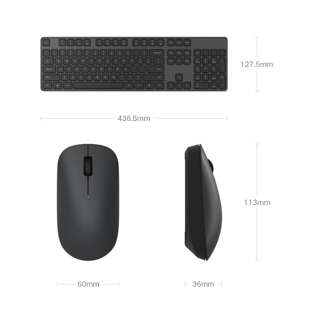 [CHÍNH HÃNG] Bộ bàn phím không dây kèm chuột Xiaomi Xiaomi WXJS01YM