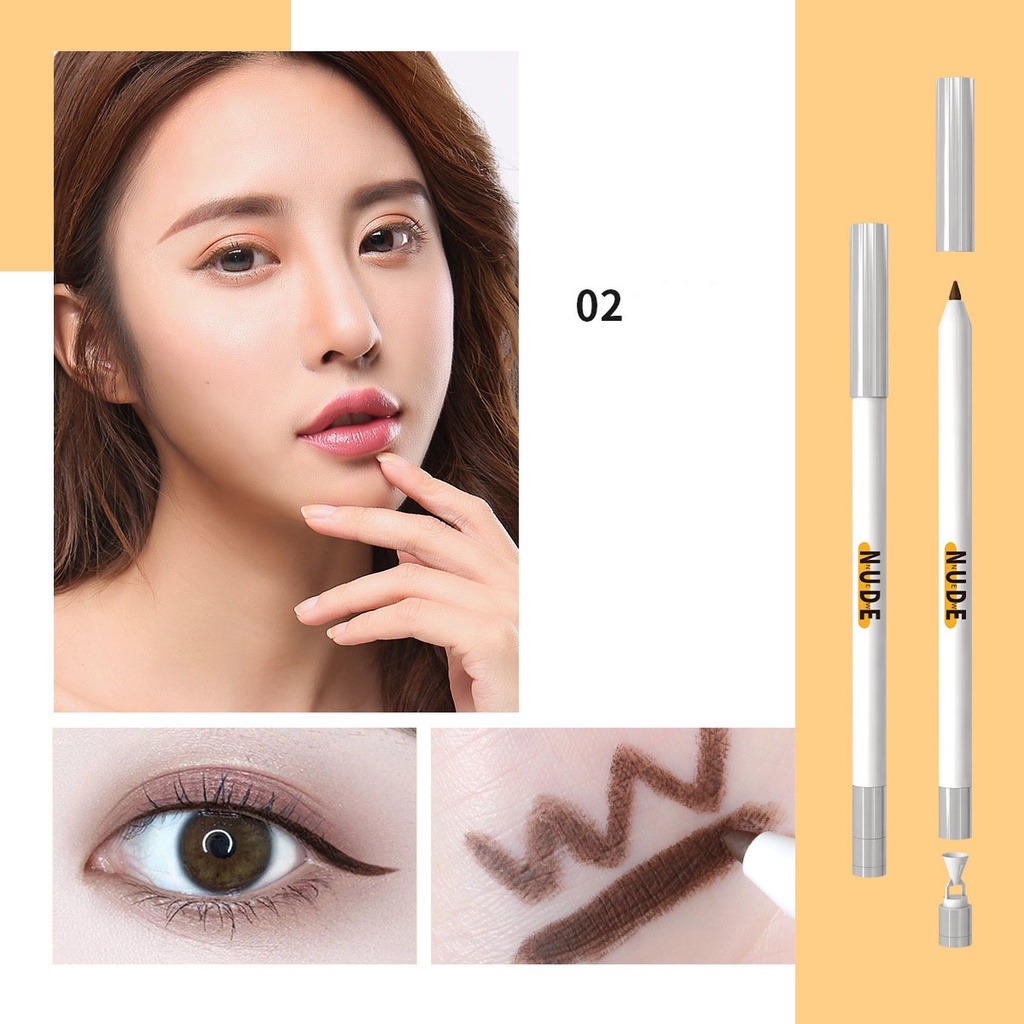 Chì kẻ mắt NUDE bền màu, không lem không trôi, có sẵn đầu chuốt ngòi chì