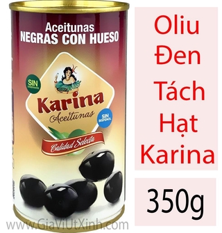 OLIU ĐEN TÁCH HẠT KARINA 350G - TRÁI OLIU ĐEN