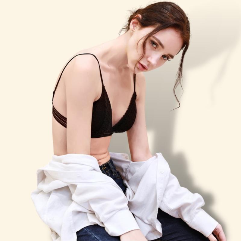 Áo Lót Nữ Nâng Ngực 2 Dây, Áo Ngực Cài Sau Mút Mỏng - 7313