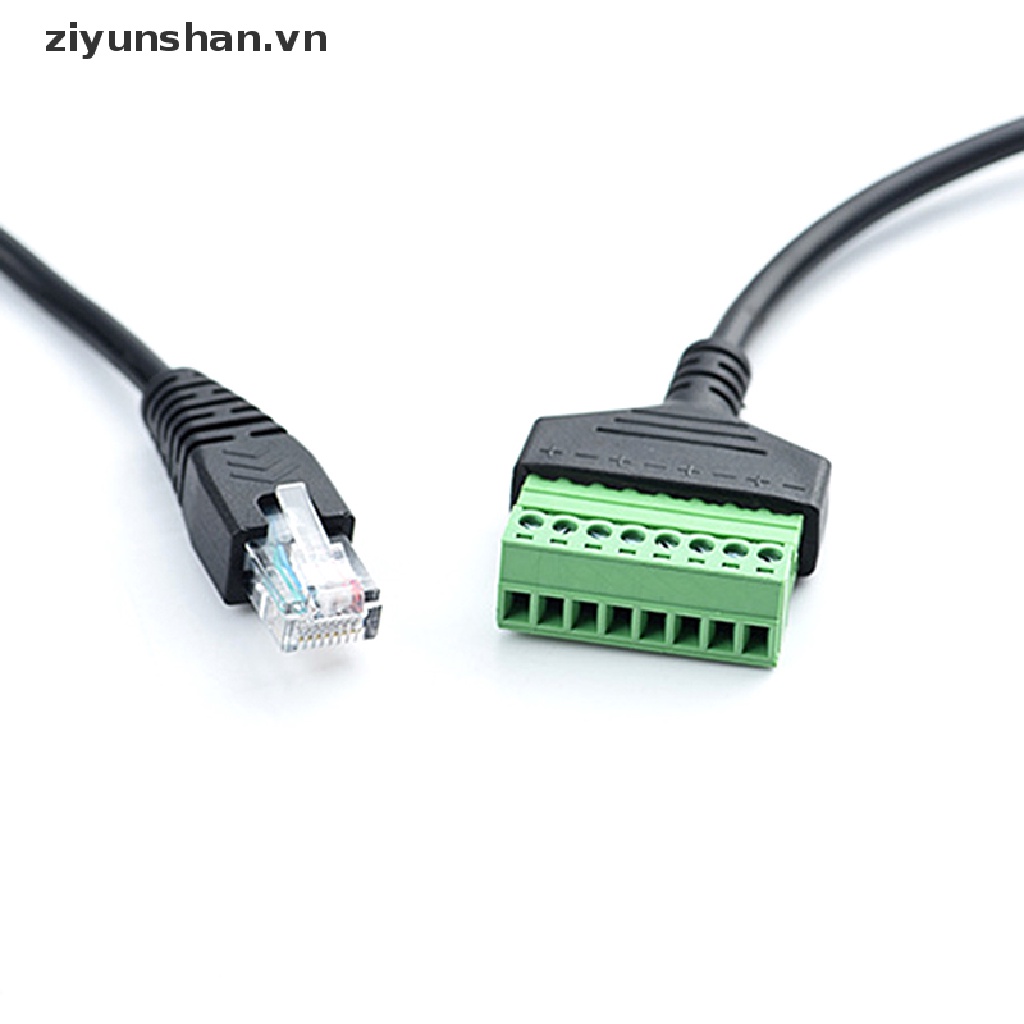 Đầu Nối Dây Cáp Mạng RJ45 Ethernet Sang 8 Pin AV Chuyên Dụng
