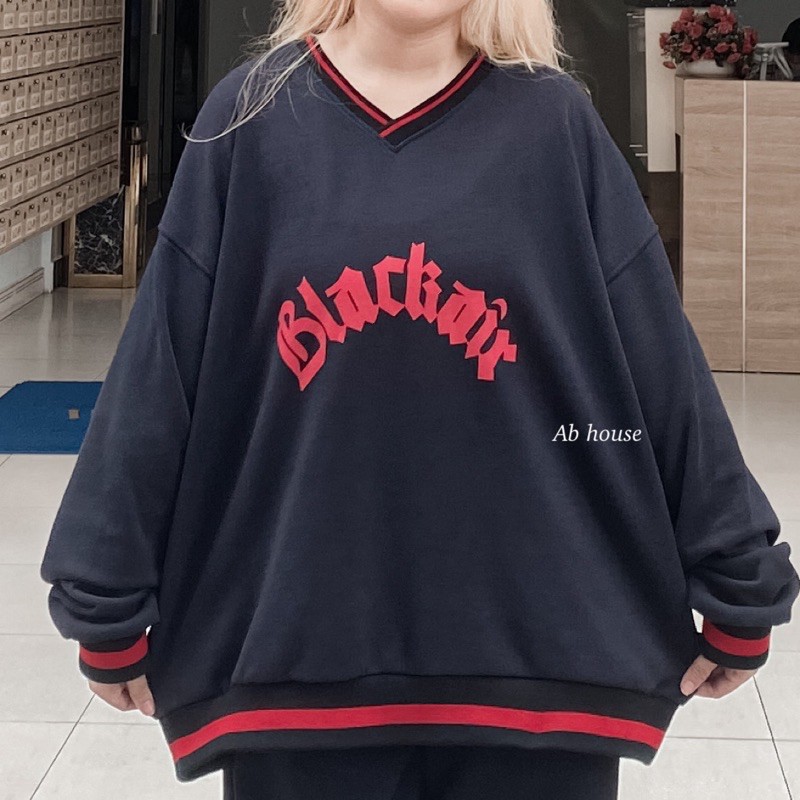 Áo Sweater BLACKAIR Phối Màu Cổ Tim Unisex (Ảnh Thật) | BigBuy360 - bigbuy360.vn