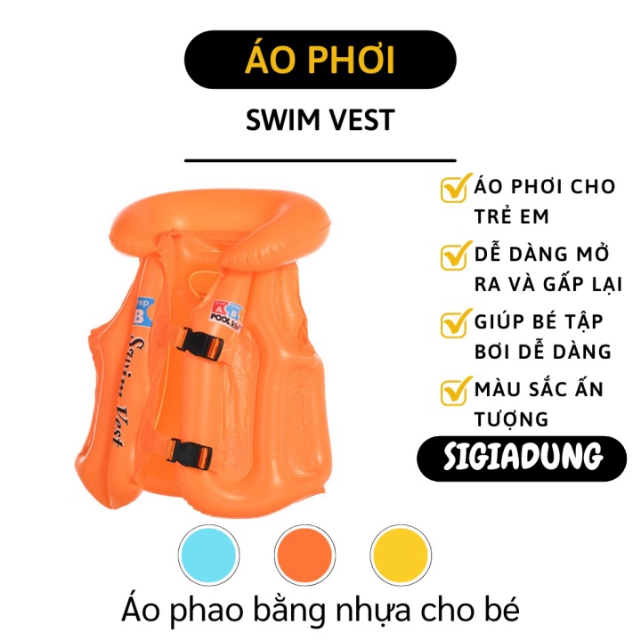 [SALE] Áo Phao Bơi - Áo Cứu Hộ Cho Bé Từ 5-8 Tuổi, Không Độc Hại Da Bé 4088