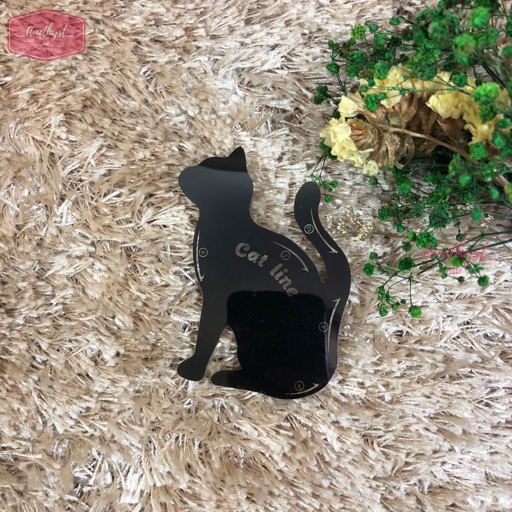 Set 2 Khuôn Kẻ Eyeliner, Tô Bầu Mắt Hình Mèo Cat Line | BigBuy360 - bigbuy360.vn