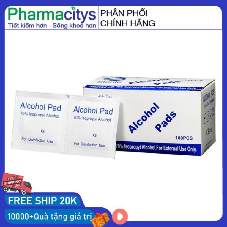 Bông tẩm cồn tiệt trùng (alcohol pads)