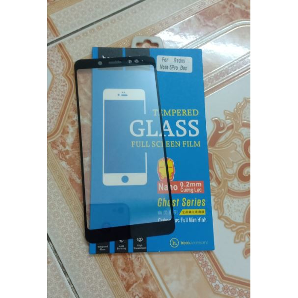 Miếng dán cường lực Xiaomi Redmi Note 5 Pro hiệu Hoco