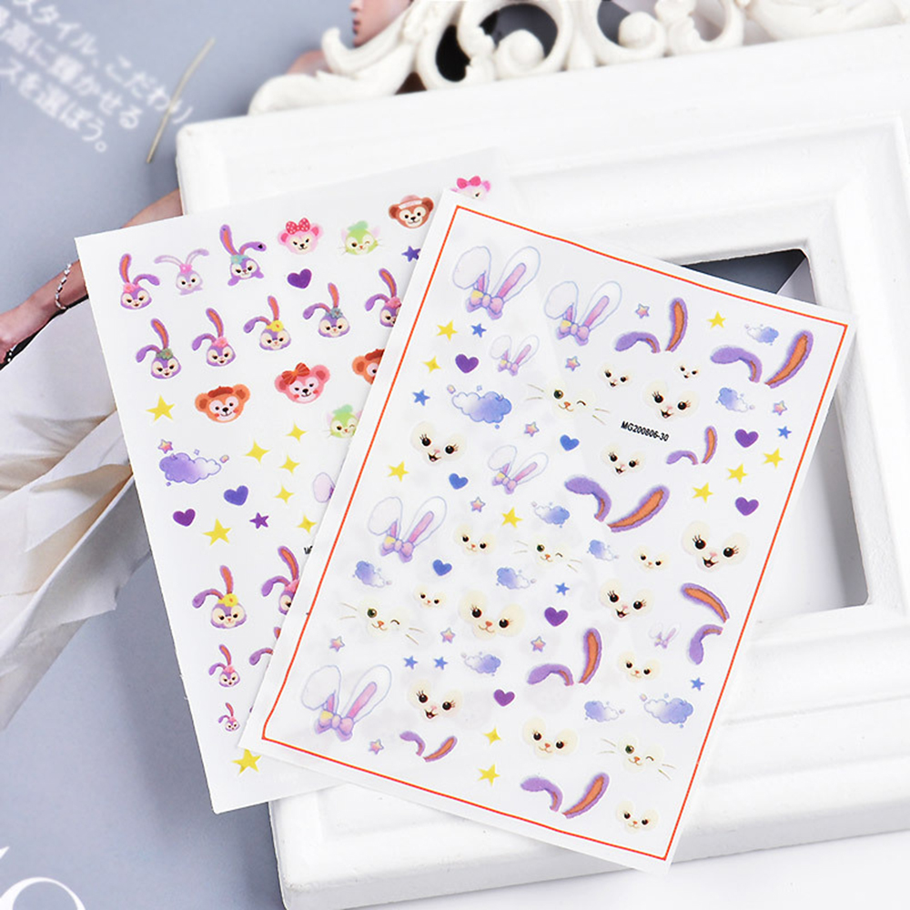 (Hàng Mới Về) Miếng Dán Trang Trí Móng Tay Nghệ Thuật Hình Chú Gấu Duffy 3D Đáng Yêu