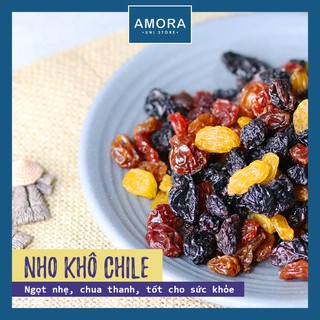 Nho khô Chile không hạt mix - 100, 200, 500gr - ăn vặt nhanh hoặc dùng làm quà biếu - siêu sang, siêu ngon - Amora UNI