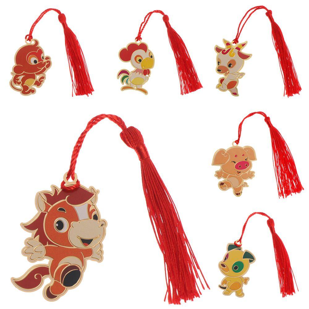 PISTA Kẹp Sách Tua Rua Đánh Dấu Năm Mới Dành Cho Học Sinh / Văn Phòng