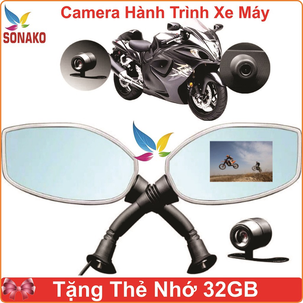 Camera Hành Trình Gương Xe Máy, Camera Hành Trình Gương Chiếu Hậu Xe Máy - Sonako | BigBuy360 - bigbuy360.vn