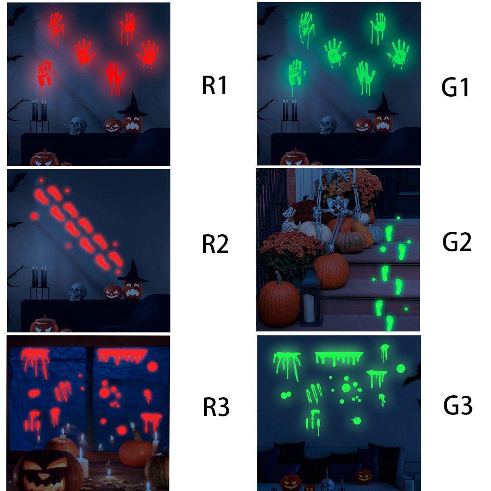 Giấy Dán Tường Tự Dính Họa Tiết Dấu Chân Trang Trí Nhà Cửa DIY