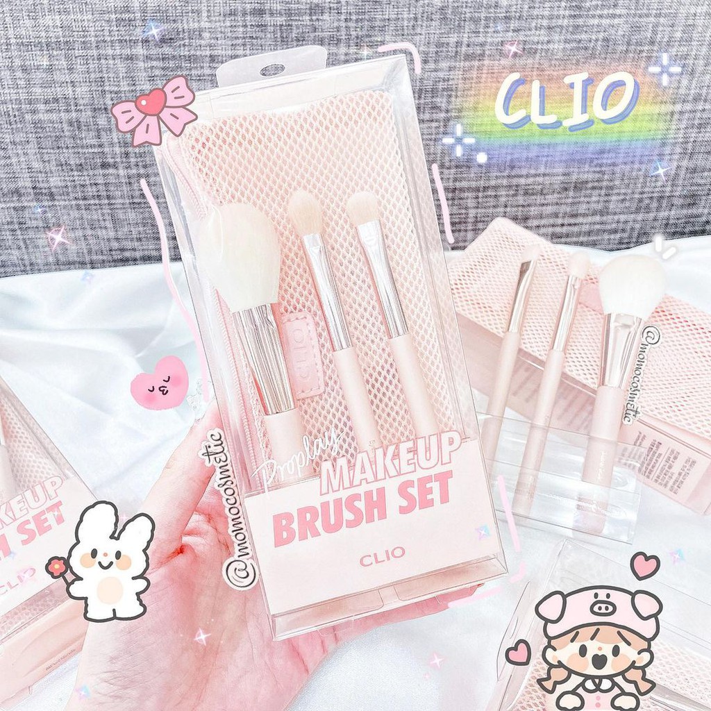 Bộ cọ 3 cây Clio Pro Play Makeup Brush Set