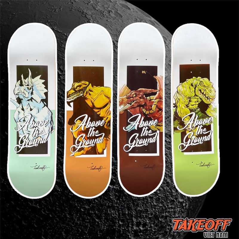 VÁN TRƯỢT BỘ TAKEOFF - TAKEOFF COMPLETE DINOSAURS SERIES VÁN TRƯỢT TẬP LUYỆN CHUYÊN NGHIỆP