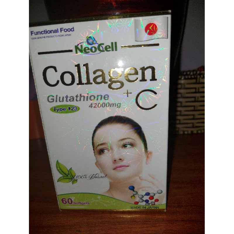 Viên uống đẹp da Collagen +C Glutathione Neocell 42000mg