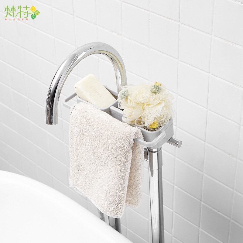 Kệ giá đỡ đựng xà phòng khăn lau khô ráo nước cho bồn rửa nhà bếp