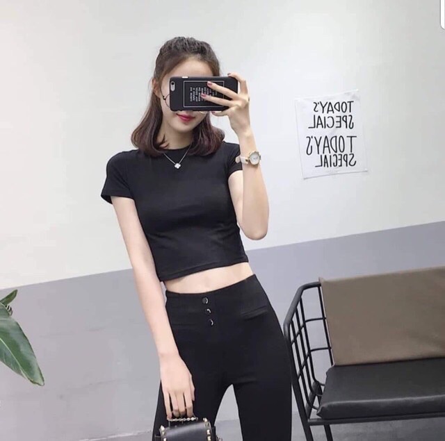 Áo Croptop trơn body siêu hot | BigBuy360 - bigbuy360.vn