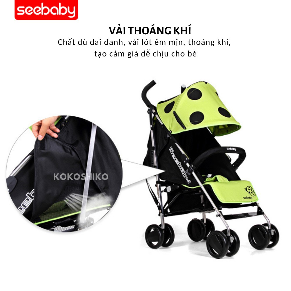 Xe đẩy Seebaby Cánh Cam S03A