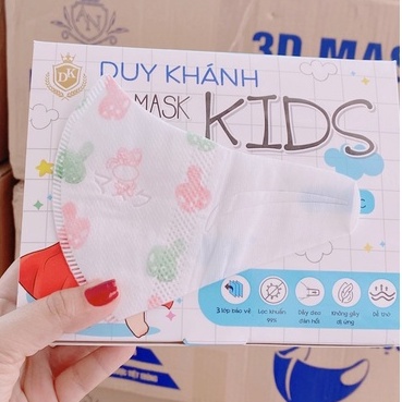 Hộp 50 khẩu trang 3D Monji trắng