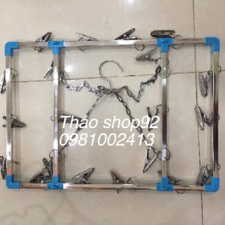 Móc chùm inox 20 kẹp