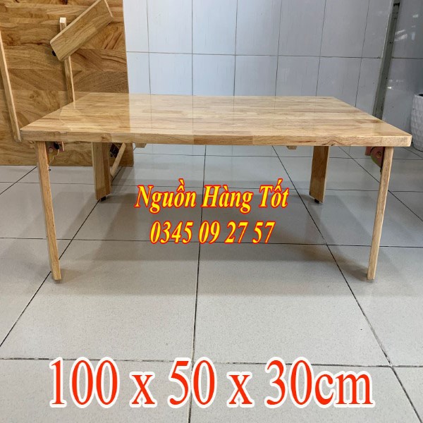Bàn Gỗ Bàn Trà Gấp Gọn Đa Năng NAGA 100x50x30cm - Dùng Ngồi Bệt Kiểu Nhật Tatami