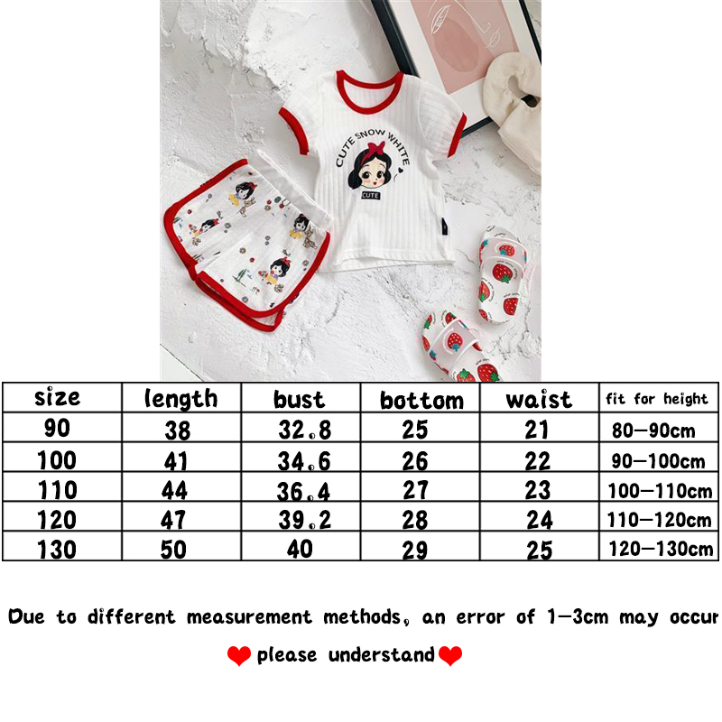 Set Đồ Ngủ Áo Thun Tay Ngắn &amp; Quần Short Cho Bé Gái