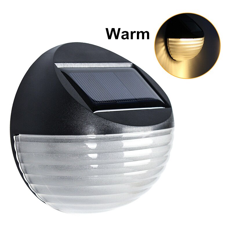 Đèn led năng lượng mặt trời 2 bóng chống thấm nước gắn tường/cầu thang/hàng rào/sân vườn tiện dụng