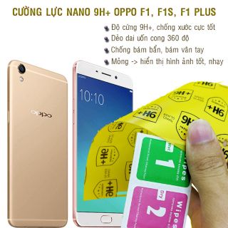 Dán cường lực dẻo nano 9H+ Oppo F1, F1s, F1 Plus