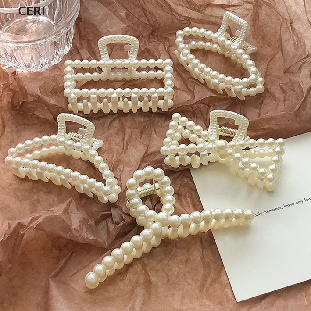 Kẹp Tóc Đính Ngọc Trai Giả Phong Cách Hàn Quốc Cho Nữ