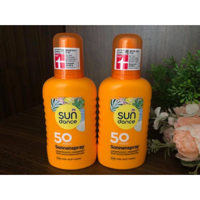 Xịt chống nắng dạng sữa Sundance LSF50 Đức