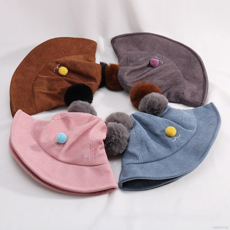 Mũ nồi phối tai gấu xinh xắn cho bé