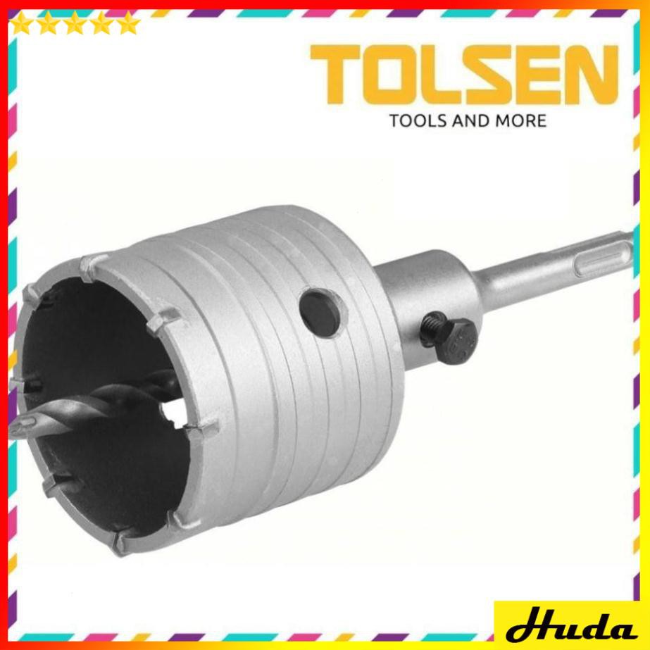 Mũi khoan khoét lỗ tường bê tông rút lõi 50mm 100mm Hole Saw TOLSEN