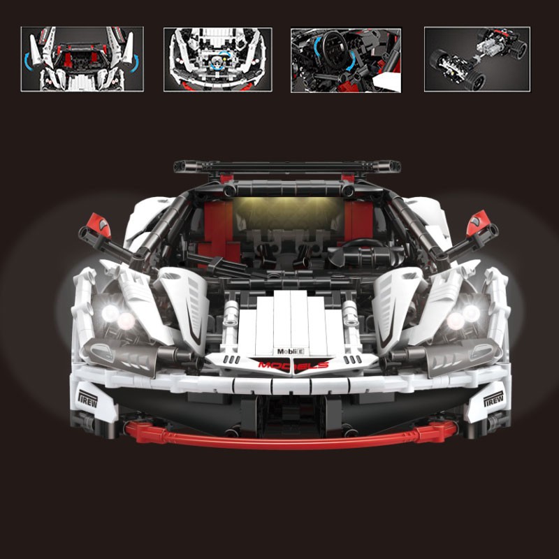 Lắp ghép Mô hình Siêu xe techinc Mould king 13067 MOC-4562 ICARU Supercar Veneno Roadster 1:8 Điều Khiển Từ Xa