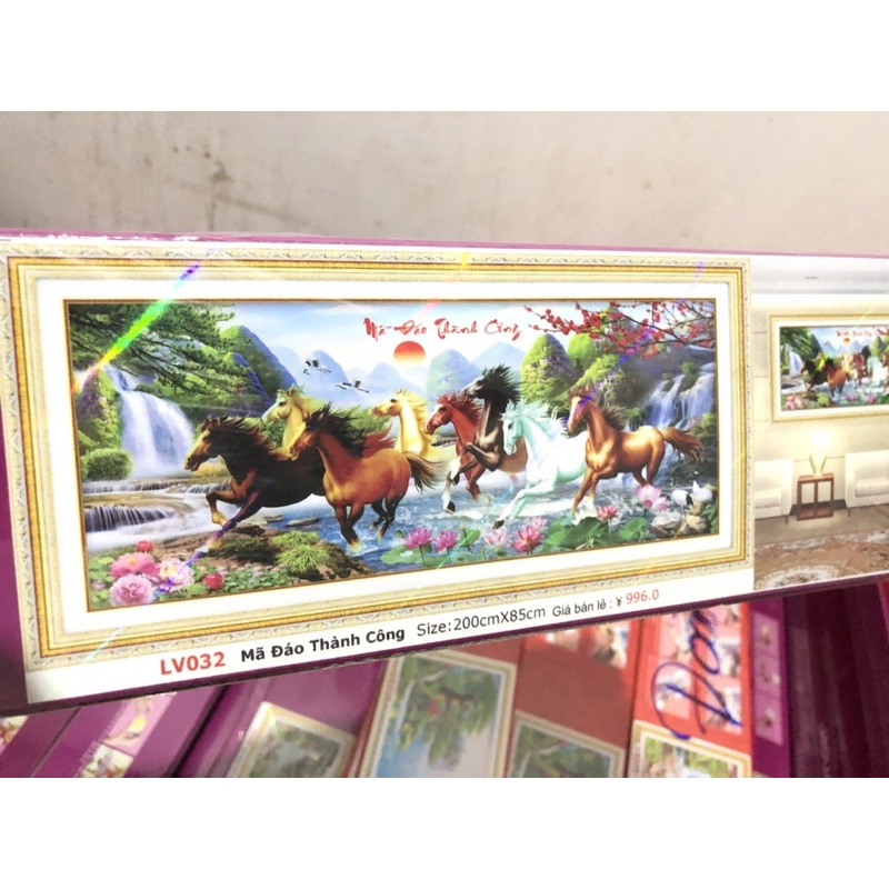 Tranh Đính Đá - Tranh thêu Mã Đáo Thành Công Lv032,Vs021,Vs020, Lv3022,Lv3023,Lv3305,lv3434,lv3107,lv3530,lv3529,lv3276