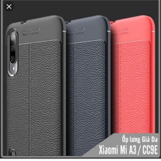 Ốp lưng dẻo giả da auto focus cho xiaomi mi a3/cc9e