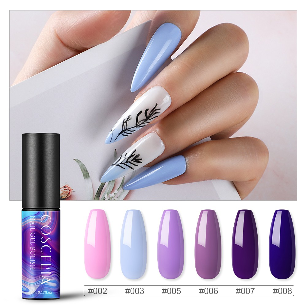 [Hàng mới về] Sơn Bóng Móng Tay Có Nhiều Màu Tùy Chọn Tiện Dụng 5ml