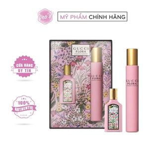 Set nước hoa Gucci Mini Flora Gorgeous Gardenia Eau de Parfum Set