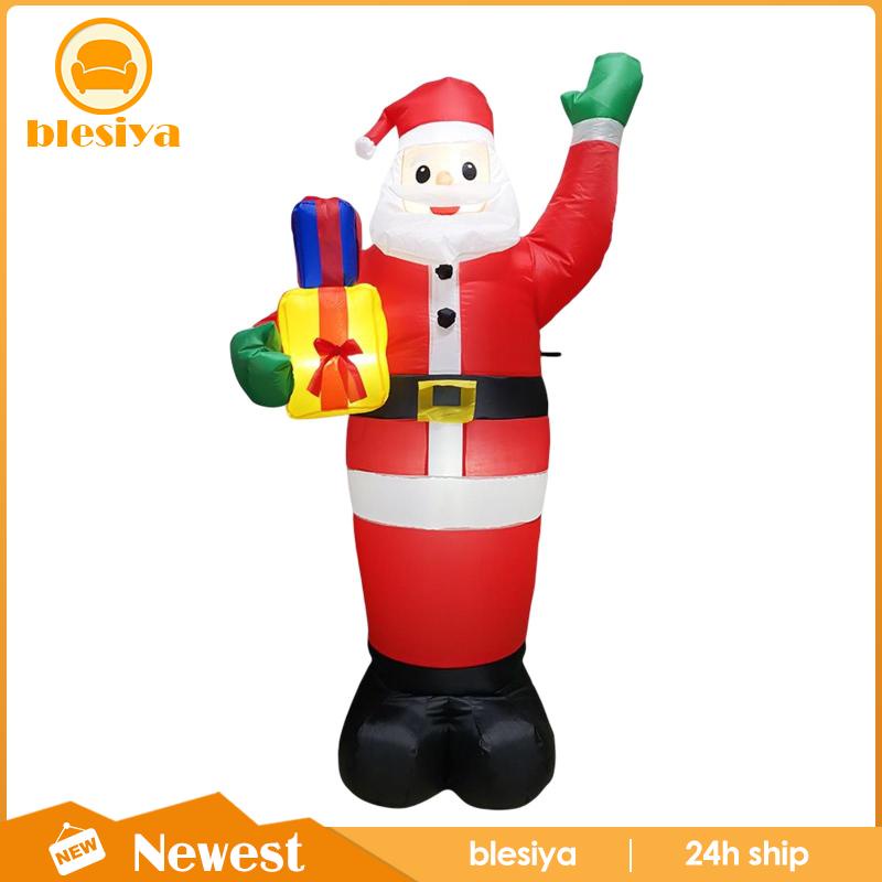Bóng Bơm Hơi 6ft Hình Ông Già Noel Có Đèn Trang Trí Sân Vườn
