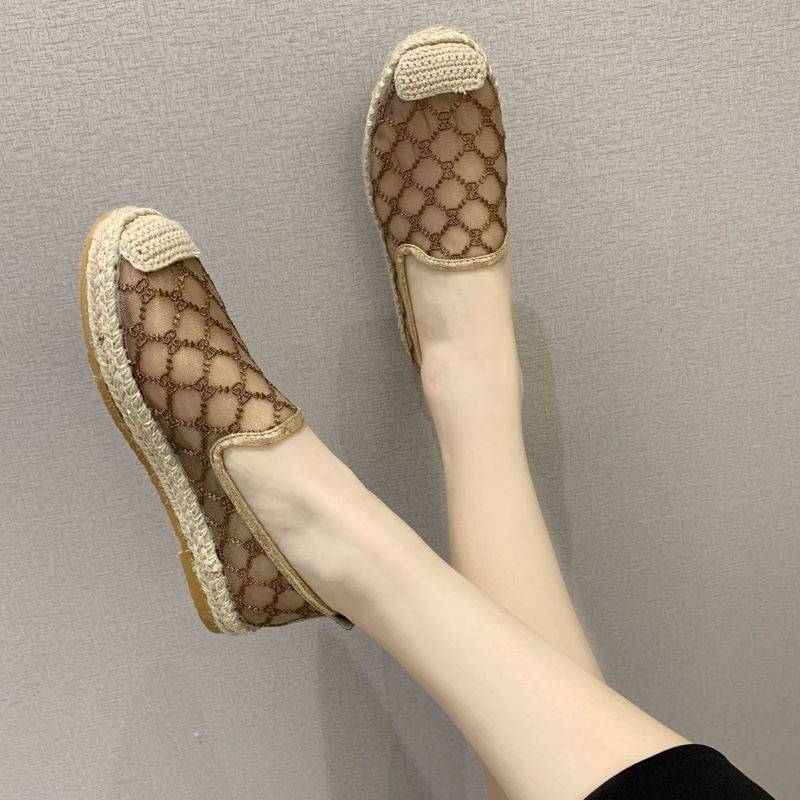 Giày Đế Bằng Phối Ren Lưới Thoáng Khí Phong Cách Hàn Quốc | BigBuy360 - bigbuy360.vn